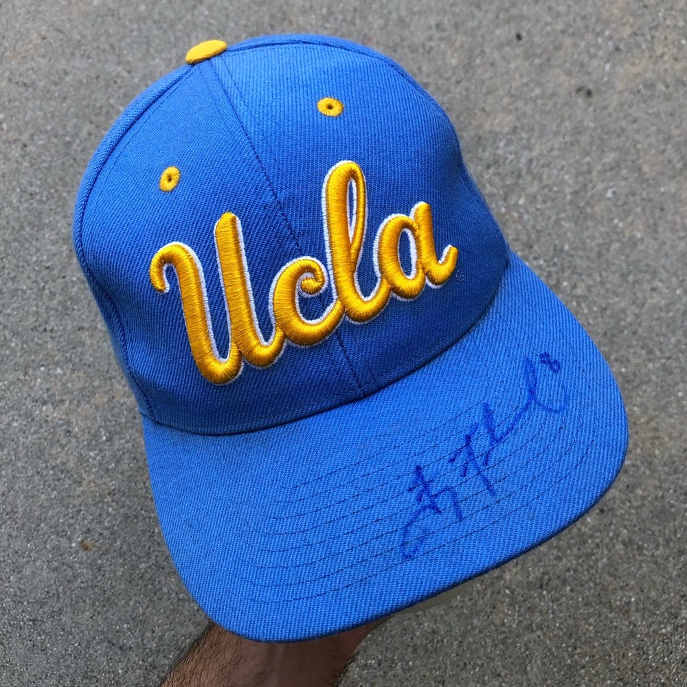 UCLA Troy Aikman (NFL Legend) Signed Blue Zephyr Hat - Adjustable
